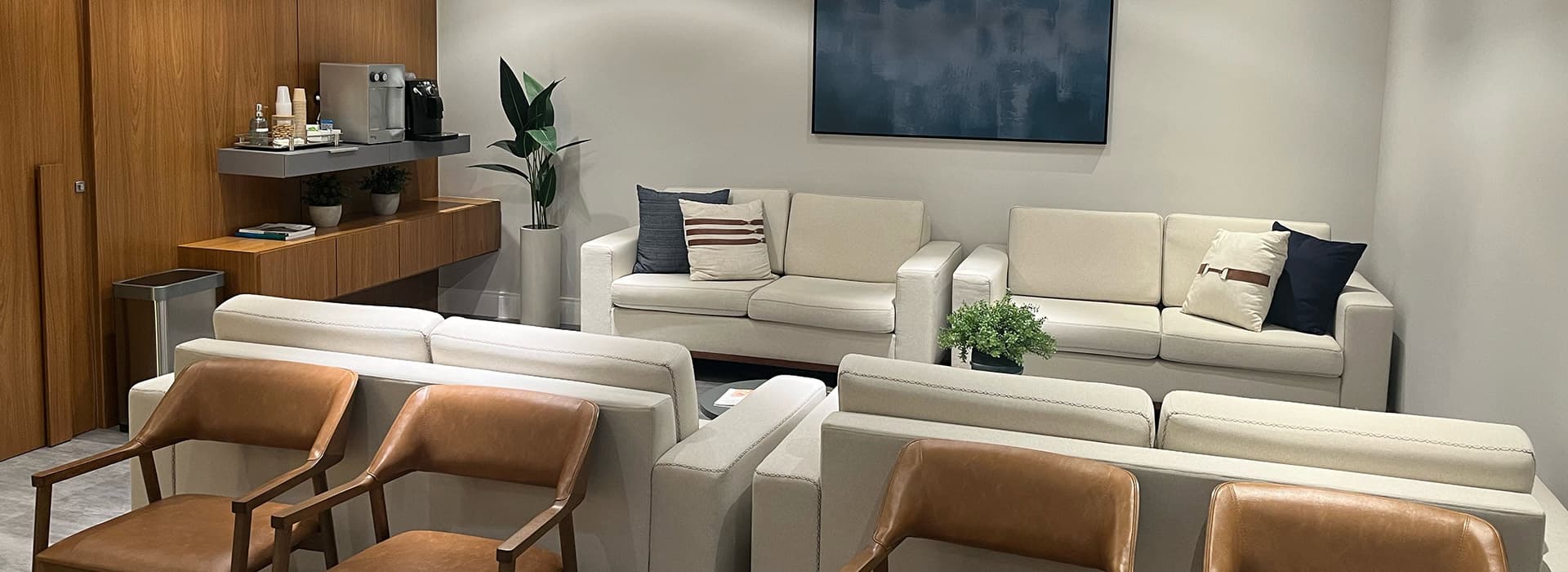 Sala de espera da Clínica SCOPO Saúde